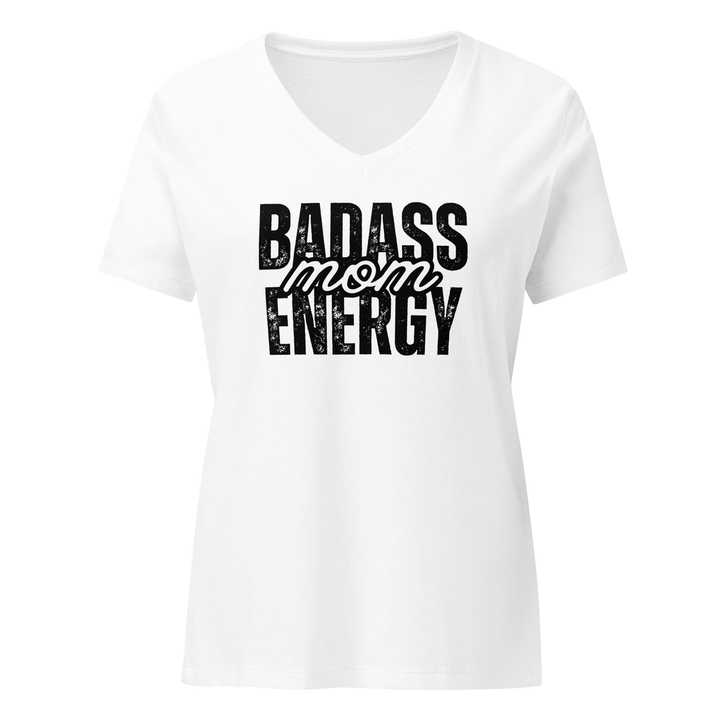 Badass Mom Energy V-Neck T-Shirt - Billy