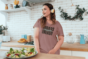 Badass Mom Energy V-Neck T-Shirt - Billy