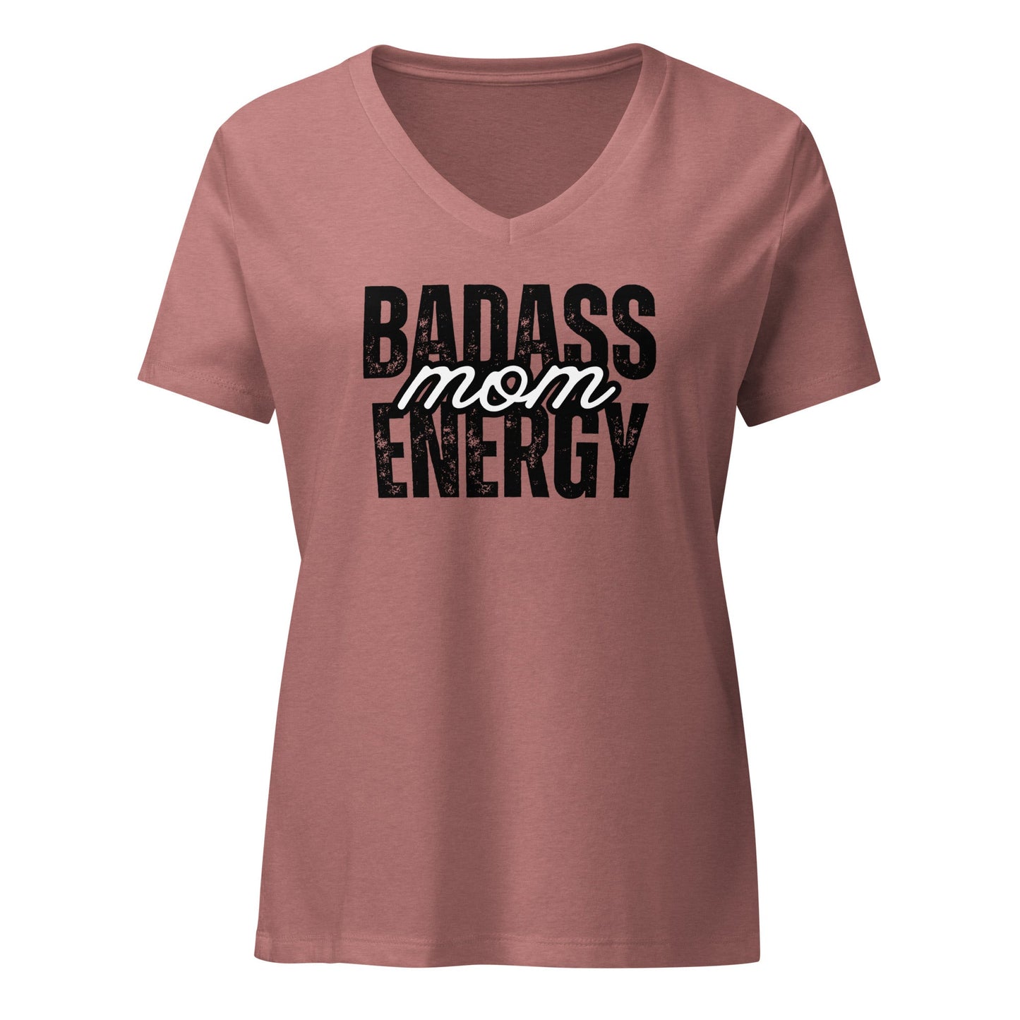 Badass Mom Energy V-Neck T-Shirt - Billy