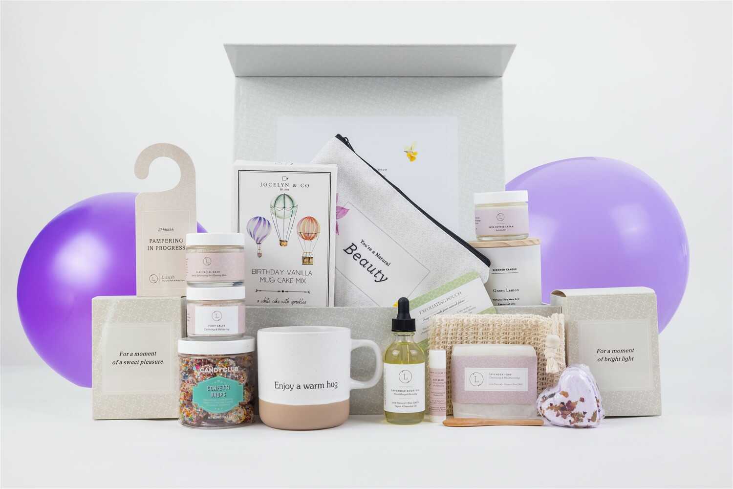 Birthday Gift Basket, Pampering Birthday Gift Box - Billy