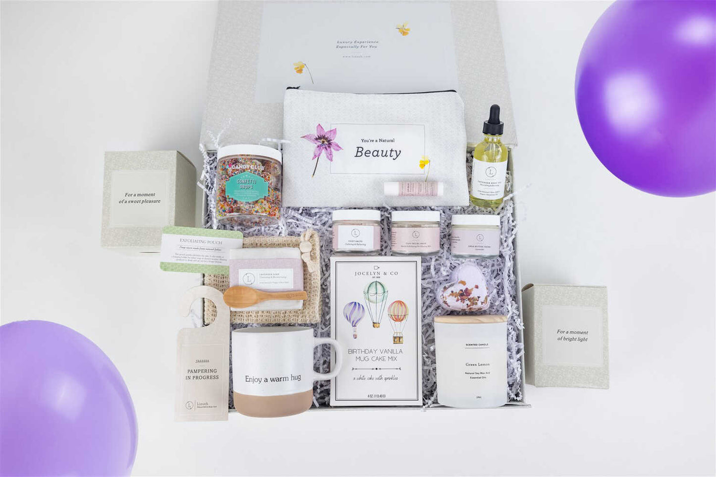 Birthday Gift Basket, Pampering Birthday Gift Box - Billy