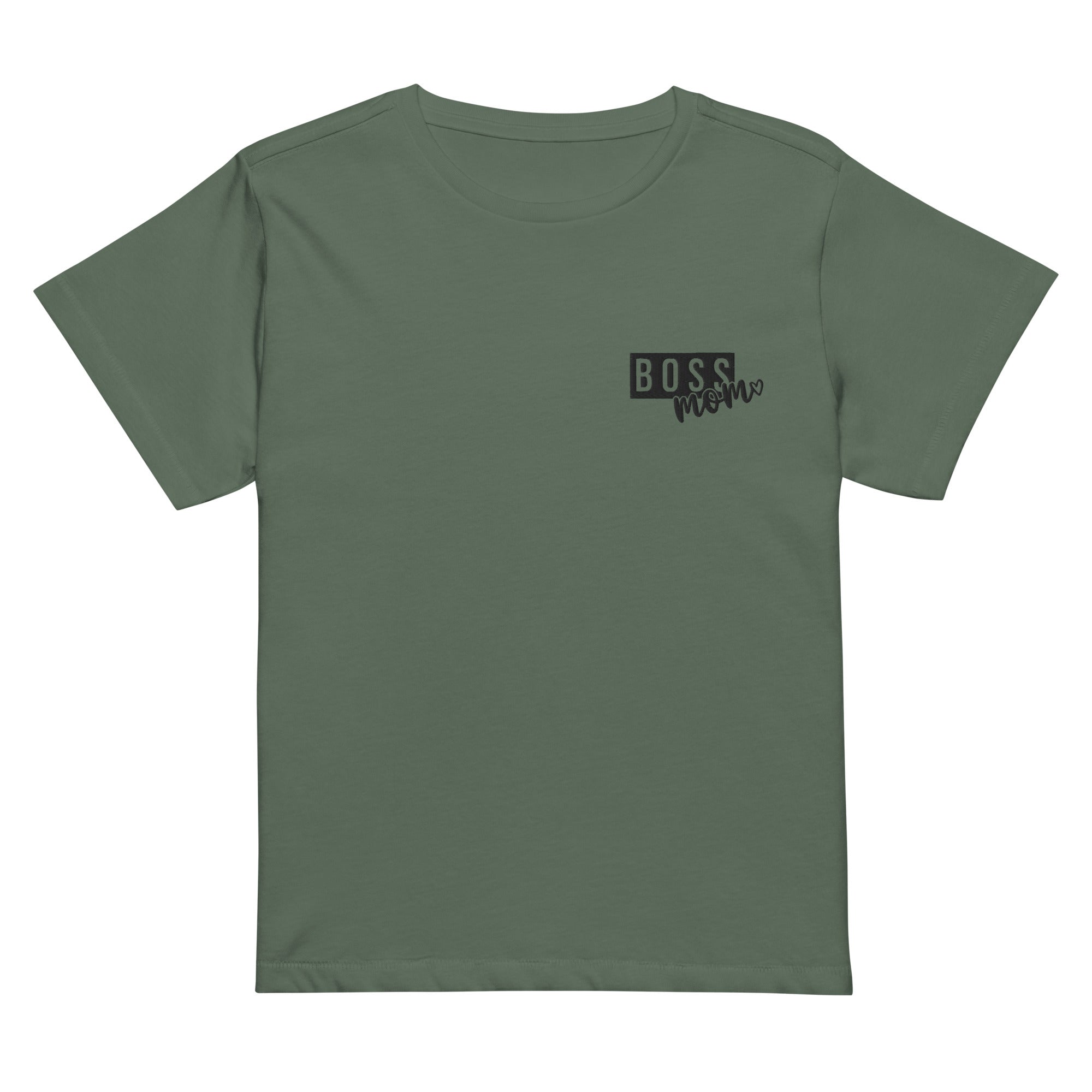 Boss Mom Embroidered Tee – Ultra‑Soft Cotton, Longline Fit - Billy