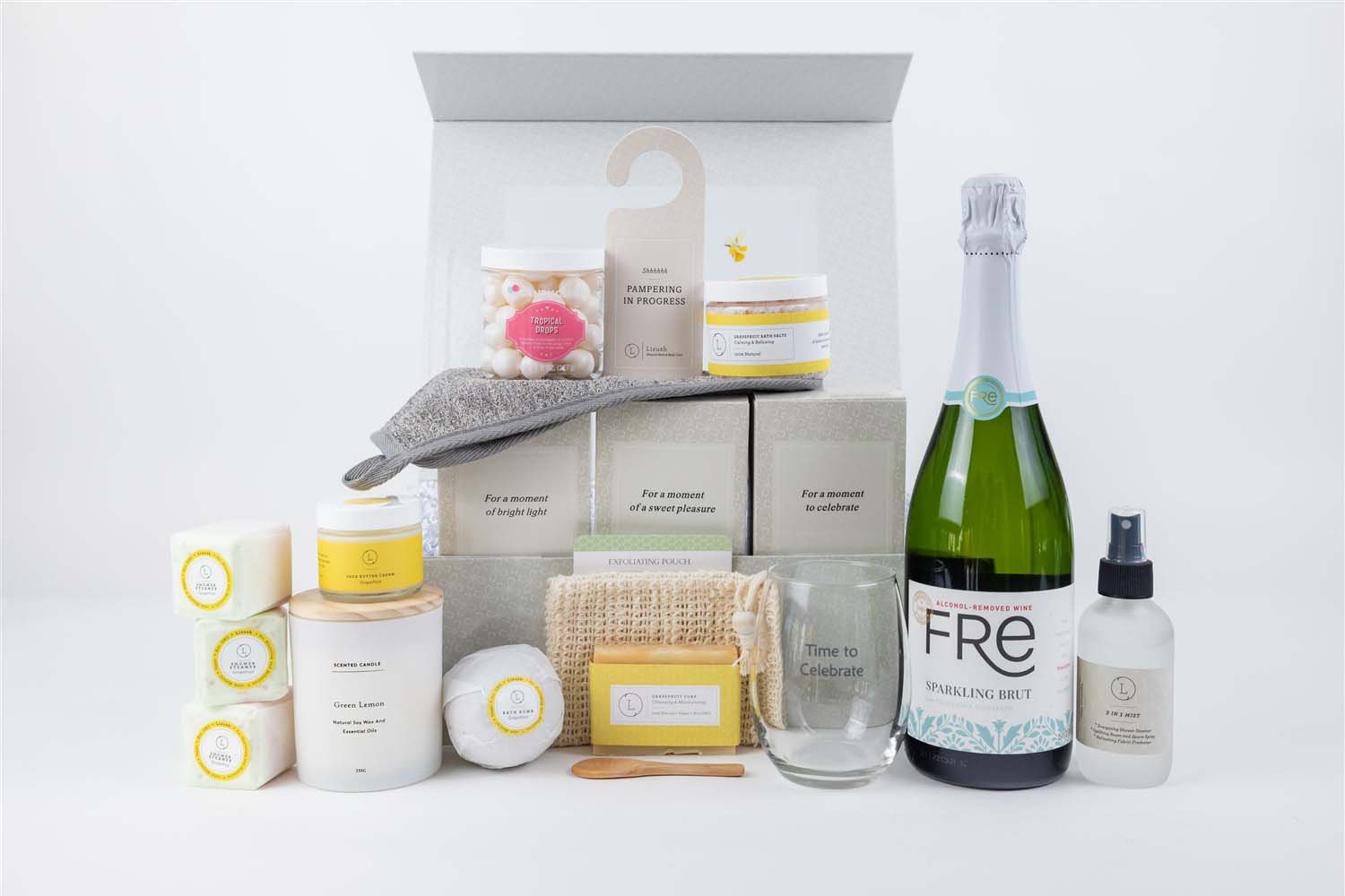 Congratulations gift basket, Celebration gift box - Billy