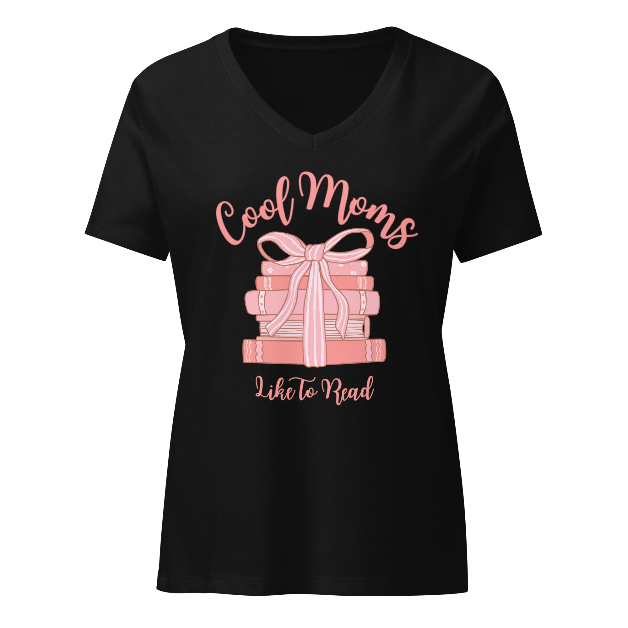 Cool Moms Like To Read V - neck T-Shirt - Billy