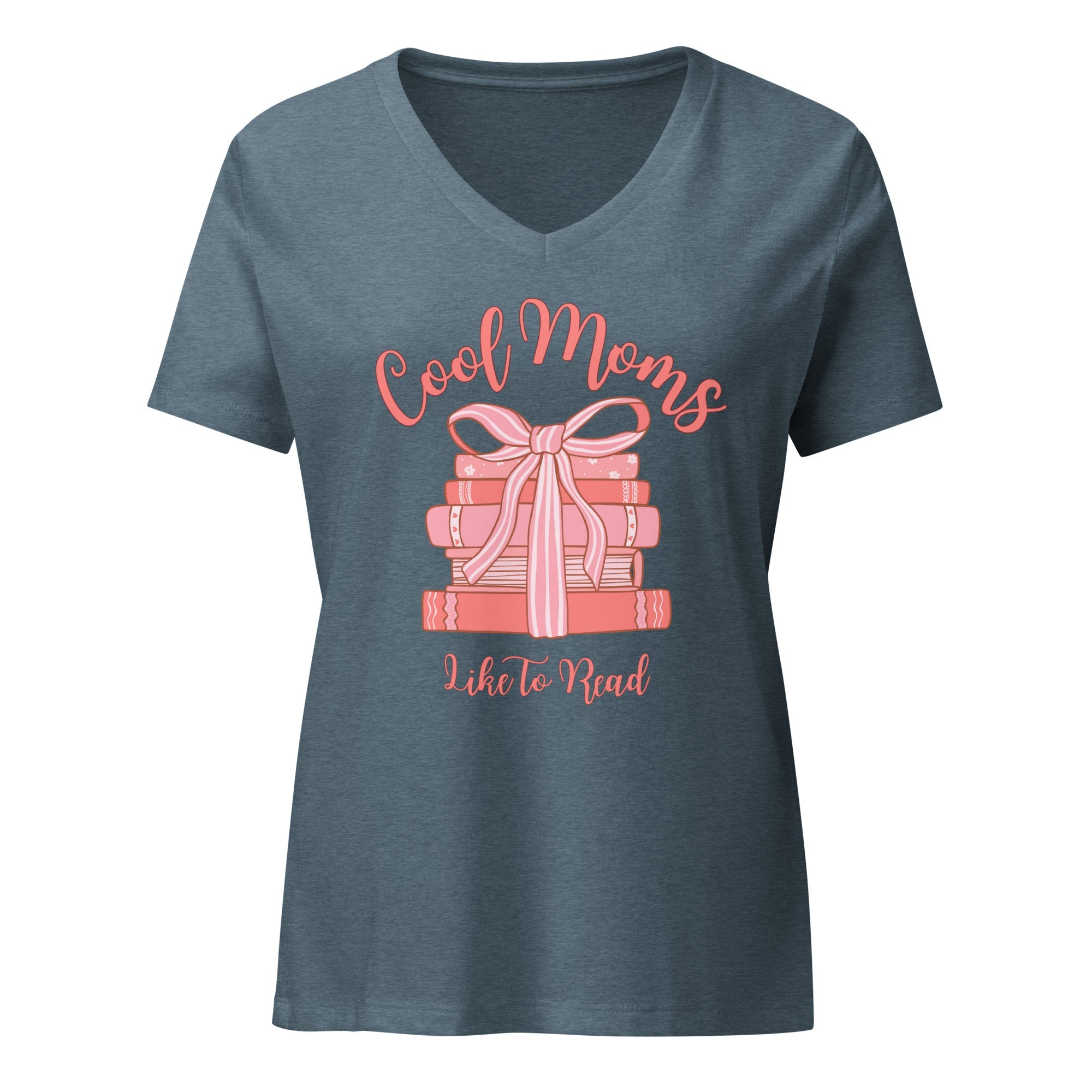 Cool Moms Like To Read V - neck T-Shirt - Billy