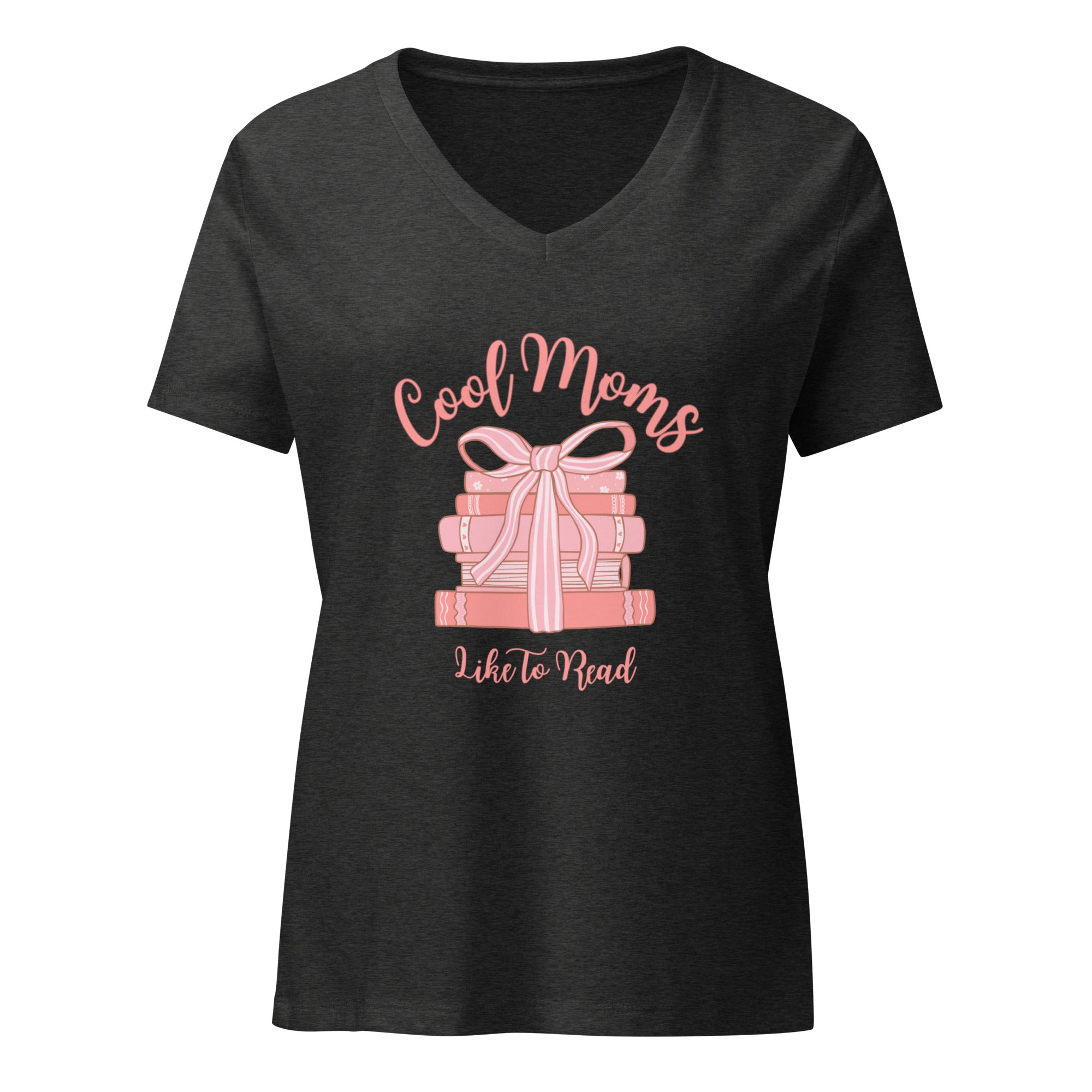 Cool Moms Like To Read V-neck T-Shirt - Billy