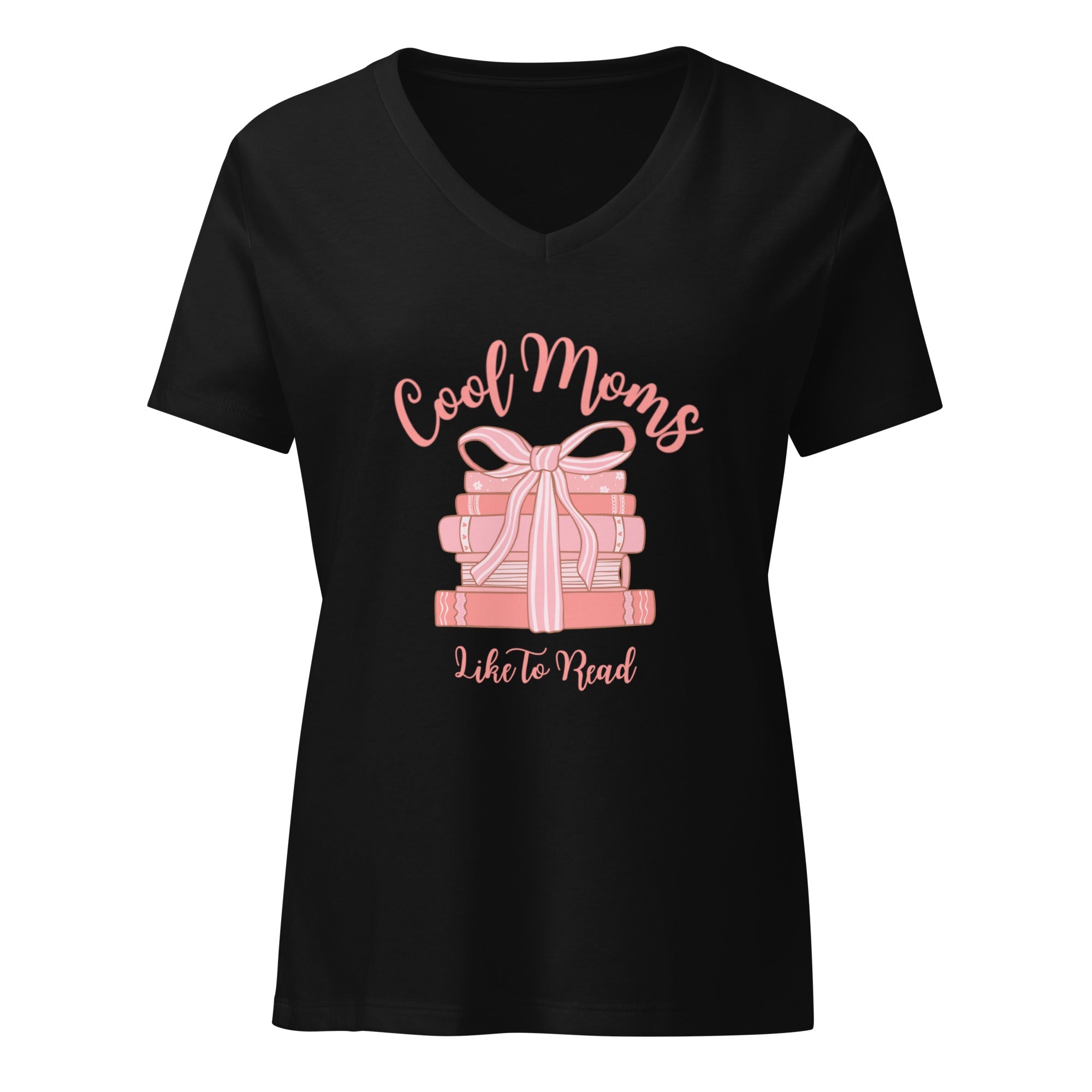 Cool Moms Like To Read V-neck T-Shirt - Billy