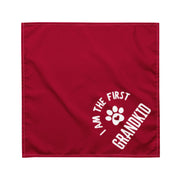 I Am the First Grandkid Pet Bandana - Billy