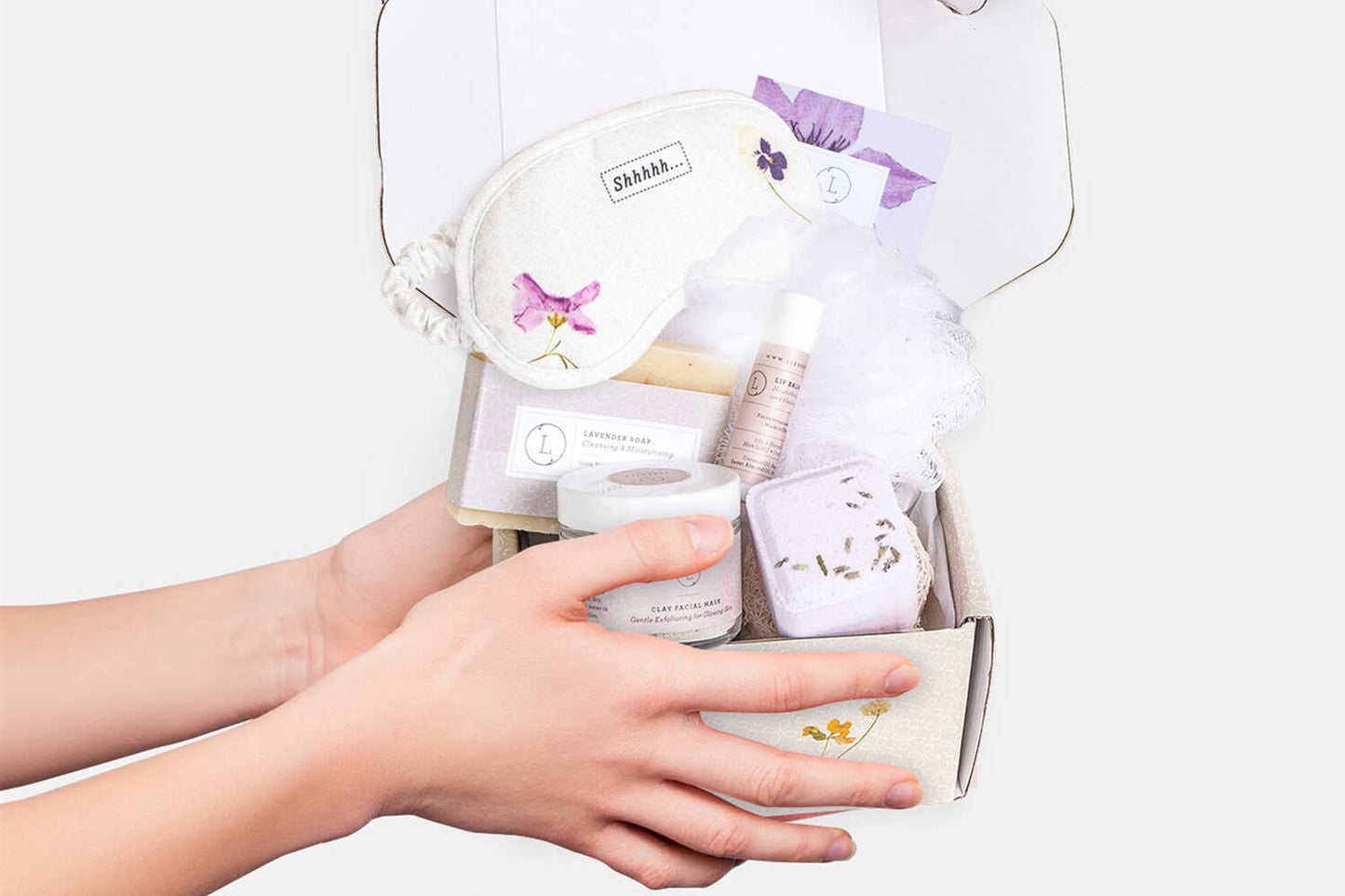 Lavender Mini Spa Gift Box – Natural Skincare & Self - Care Set - Billy