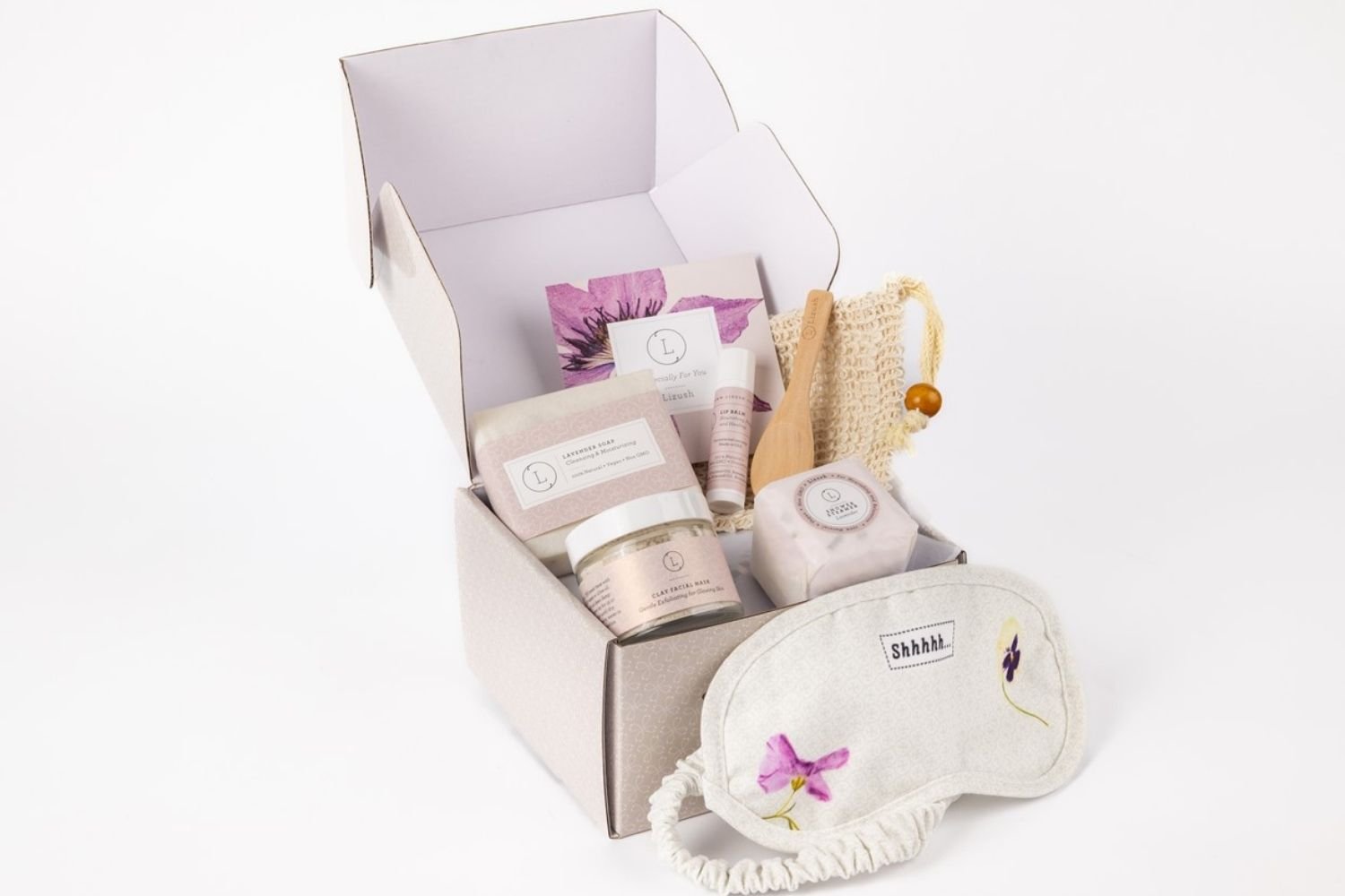 Lavender Mini Spa Gift Box – Natural Skincare & Self - Care Set - Billy