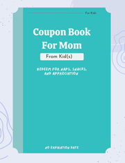 Mom Coupon Book Bundle – Printable Gift from Kids + Partner – Funny & Heartfelt – Digital Download - Billy