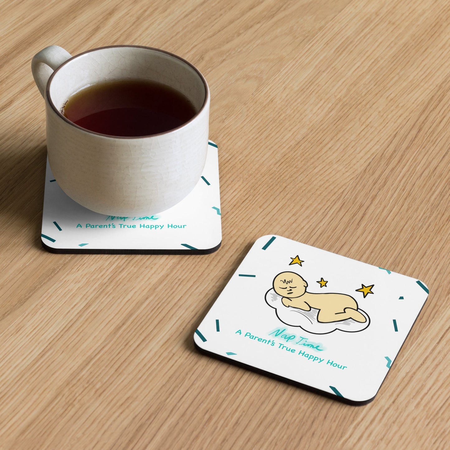 Nap Time: A Parent’s True Happy Hour Coaster - Billy