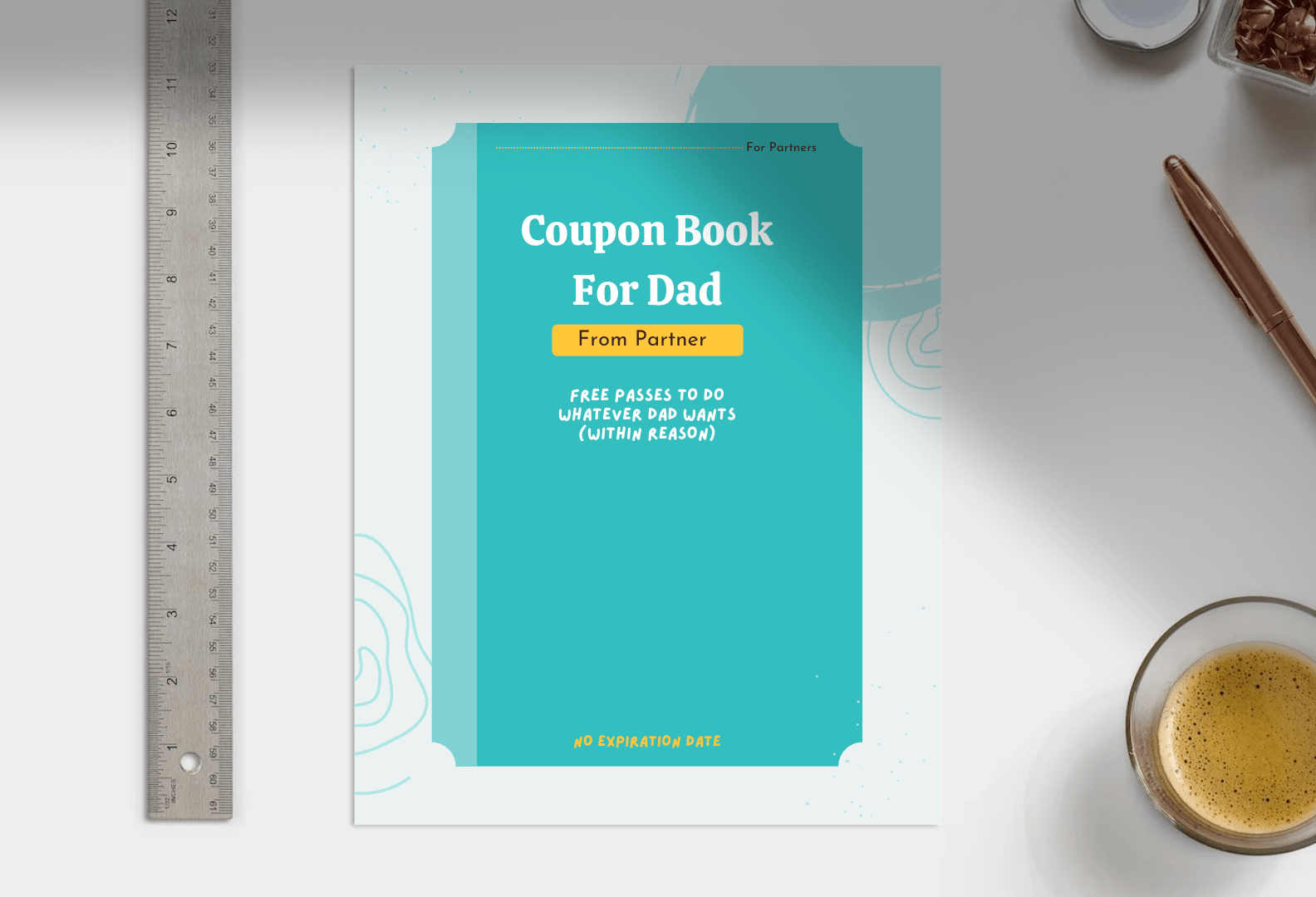 Printable Father’s Day Coupon Book Bundle – Funny Gift from Kids & Partner – Digital Download - Billy