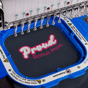 Proud Bonus Mom Embroidered T-Shirt - Billy