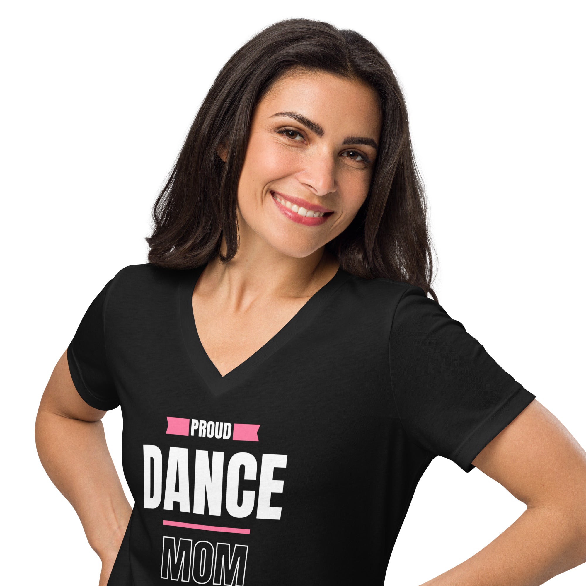 Proud Dance Mom V - Neck T-Shirt - Billy