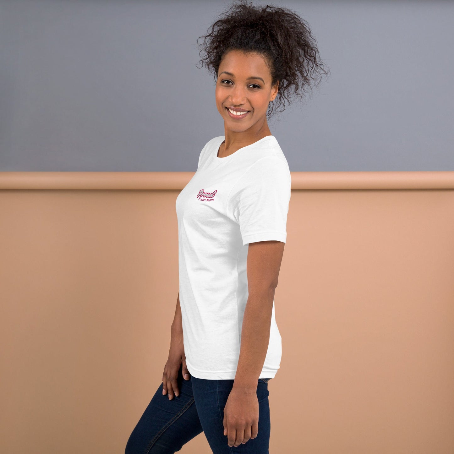 Proud Foster Mom Embroidered T-Shirt - Billy