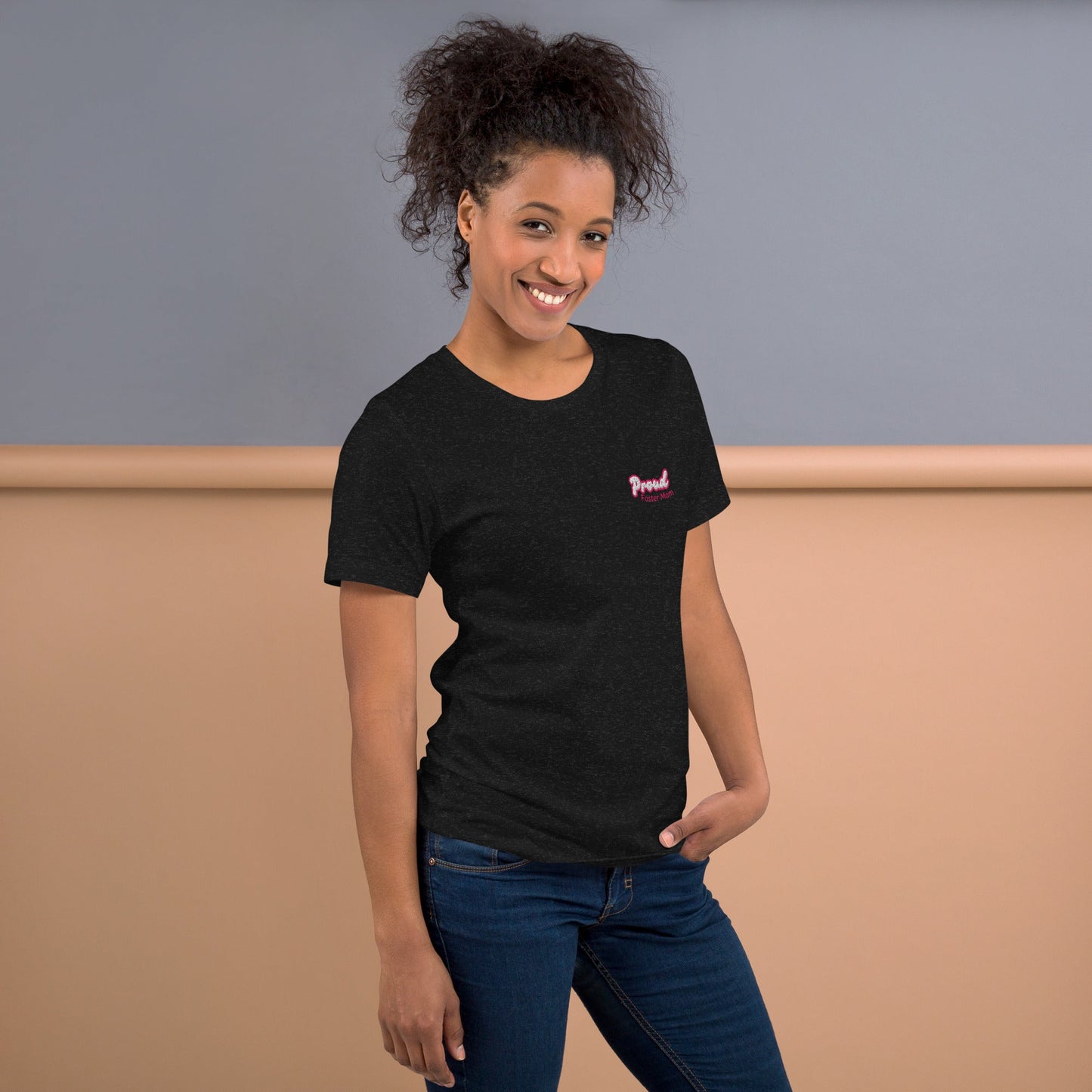 Proud Foster Mom Embroidered T-Shirt - Billy