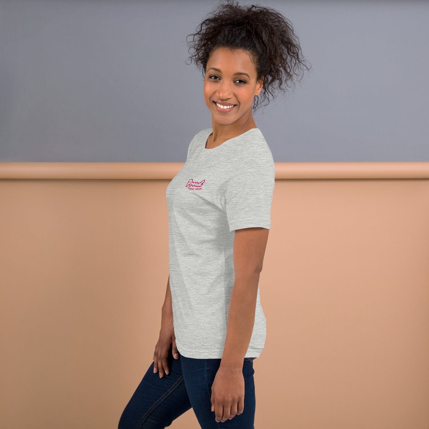 Proud Foster Mom Embroidered T-Shirt - Billy