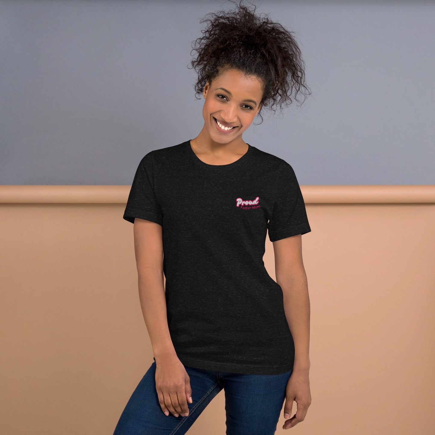 Proud Foster Mom Embroidered T-Shirt - Billy