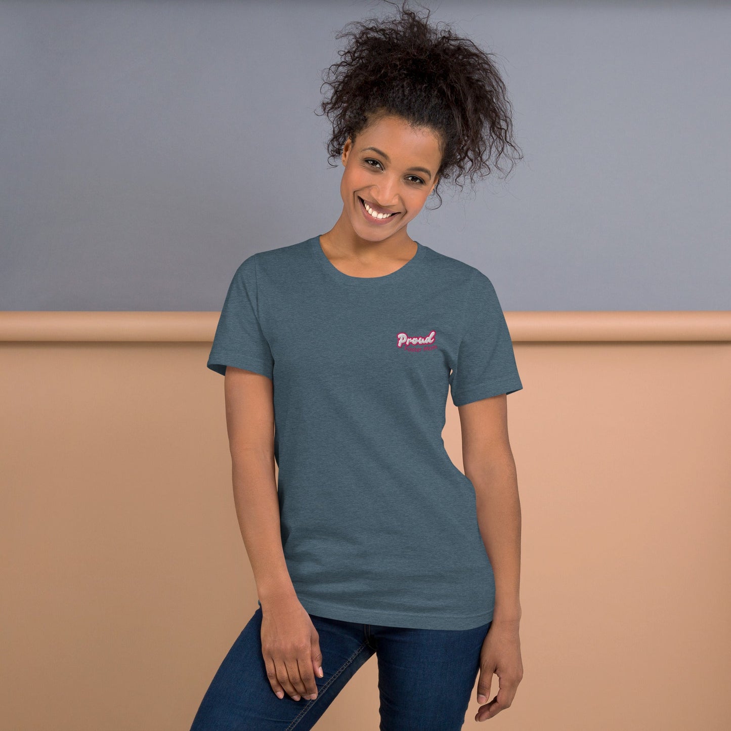 Proud Foster Mom Embroidered T-Shirt - Billy