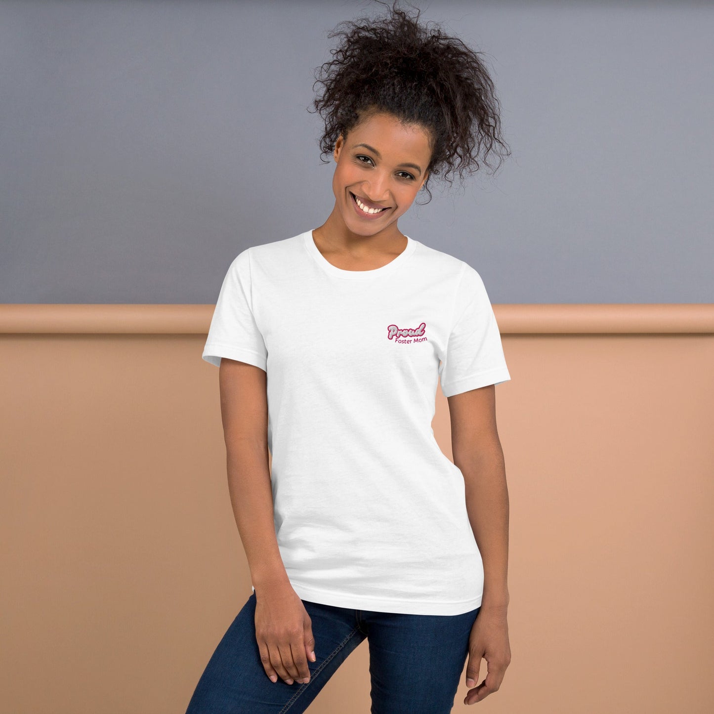 Proud Foster Mom Embroidered T-Shirt - Billy