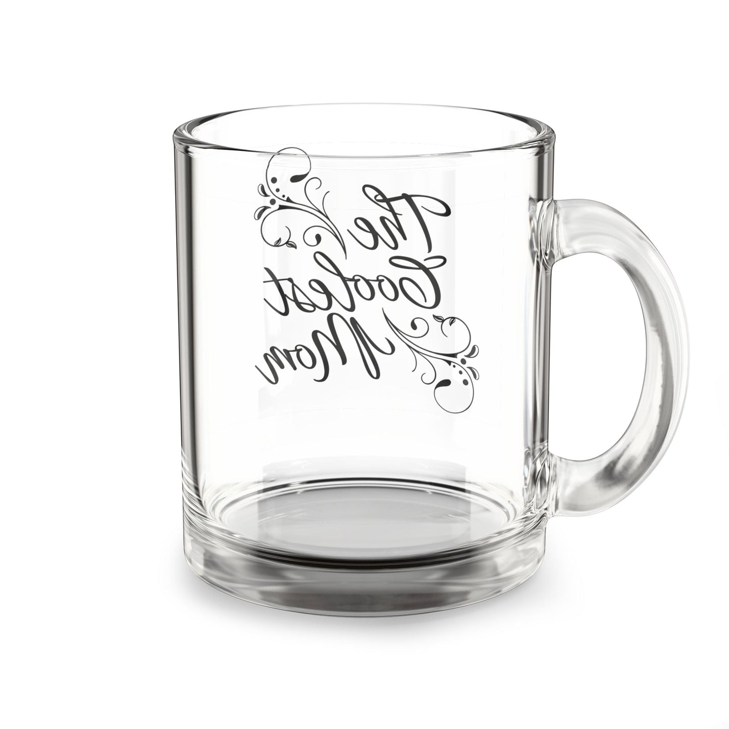 The Coolest Mom Glass Mug - 10oz Coffee Cup for Mother's Day and Everyday Use - Billy